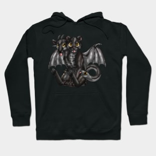 Chimera Cubs: Black Asian Golden Cat Hoodie